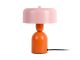 Table lamp Double Funky bright orange w. soft pink