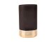 Vase Gold Glamour glass matt black