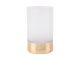 Vase Gold Glamour glass matt white