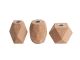 Świecznik zestaw Hexagon cork PT