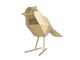 Figurka bird large polyresin gold