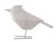 Figurka ptaka PT polyresin szary 