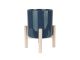Doniczka pot Trestle ceramic dark blue