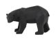 Figurka Origami niedźwiedź polyresin large matt czarny