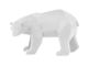 Figurka Origami niedźwiedź polyresin large matt biały