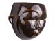Doniczka ścienna Mask round dark brown PT