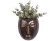 Doniczka ścienna Mask dark brown PT