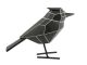 Figurka bird large polyresin black PT