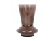 Vase Glow glass dark chocolate brown Present Time