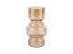 Vase Courtly glass large honey brown Present Time