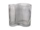 Vase Allure Wave glass dark grey