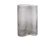 Vase Allure Wave glass dark grey large