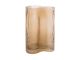 Vase Allure Wave glass sand brown large