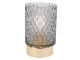 Votive LED Diamond glass grey PT