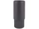 Plant pot Ribbed high matt black Present Time