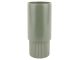 Plant pot Ribbed high matt grayed jade Present Time