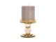 Candle holder Glass Art glass sand brown