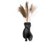 Plant pot Sitting Lady polyresin black