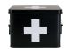 Medicine storage box medium metal matt black Present Time