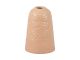 Vase Carve Wide ceramic matt soft pink