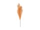 Faux Feather large burned orange