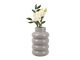 Wazon Bobbly Glazed ceramic large light szary Present Time