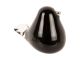 Statue Fat Bird large glass black