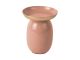 Świecznik Mila large wykonana z metalu enamel faded pink Present Time