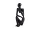 Statue Wondering polyresin black