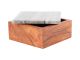Storage box Acacia brown marble lid