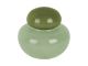 Vase Nuevo Dulce small soft green w. jungle green lid