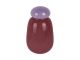 Vase Nuevo Dulce dark mauve w. soft purple lid